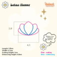 Vykrajovačka na šperky – Lotosový kvet